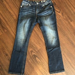 Mid-rise easy straight Jeans